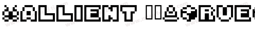 Gallient 常规(TrueType) (western)Micr字体转换